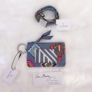 NWT Zip ID and Lanyard in Painted Medallians